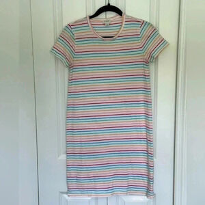 | J Crew | striped tshirt dress | Petite | cotton dress
